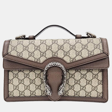 Beige GG Canvas Dionysus Top Handle Bag
