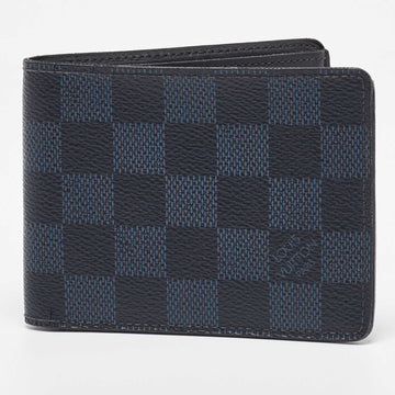Black Coated Canvas Slender Bifold Wallet
