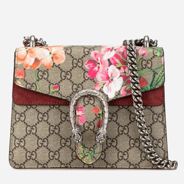 Mini GG Supreme Blooms Dionysus Crossbody Bag