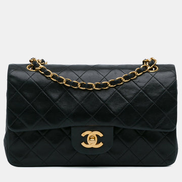 Medium Classic Lambskin Double Flap Bag