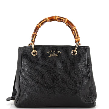 Bamboo Shopper Tote Leather Small