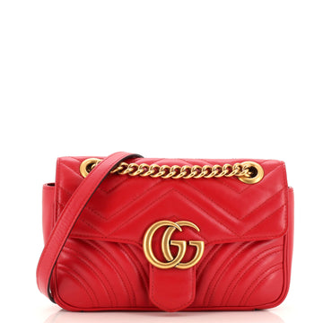 VS Marmont Flap Bag Matelasse Leather Mini
