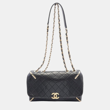 Black Leather Shoulder Bag