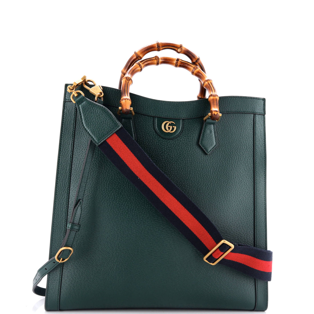 Diana NM Bamboo Handle Tote Leather Large