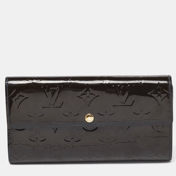 Bleu Infini Monogram Vernis Sarah Wallet