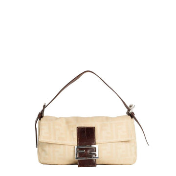 Beige Canvas Fendi Baguette