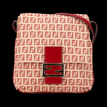 Beige Canvas Fendi Crossbody Bag