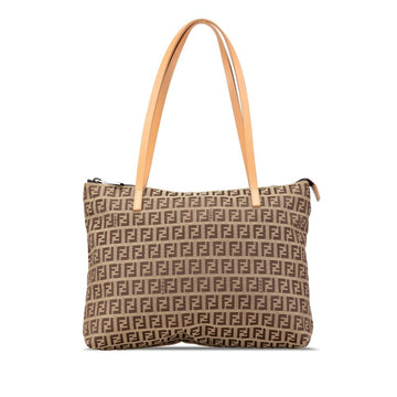 Beige Canvas Fendi Tote