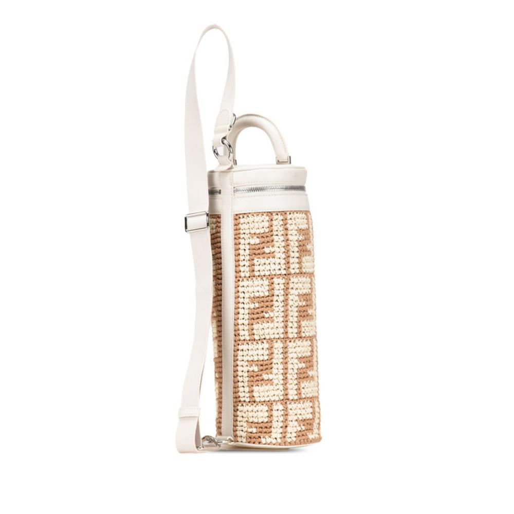 Beige Fabric Fendi Shoulder Bag