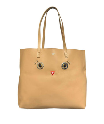 Beige Leather Fendi Tote