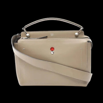 Beige Leather Fendi Handbag