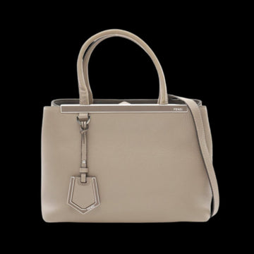 Beige Leather Fendi Handbag