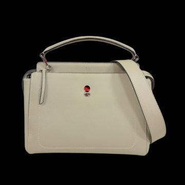 Beige Leather Fendi Shoulder Bag