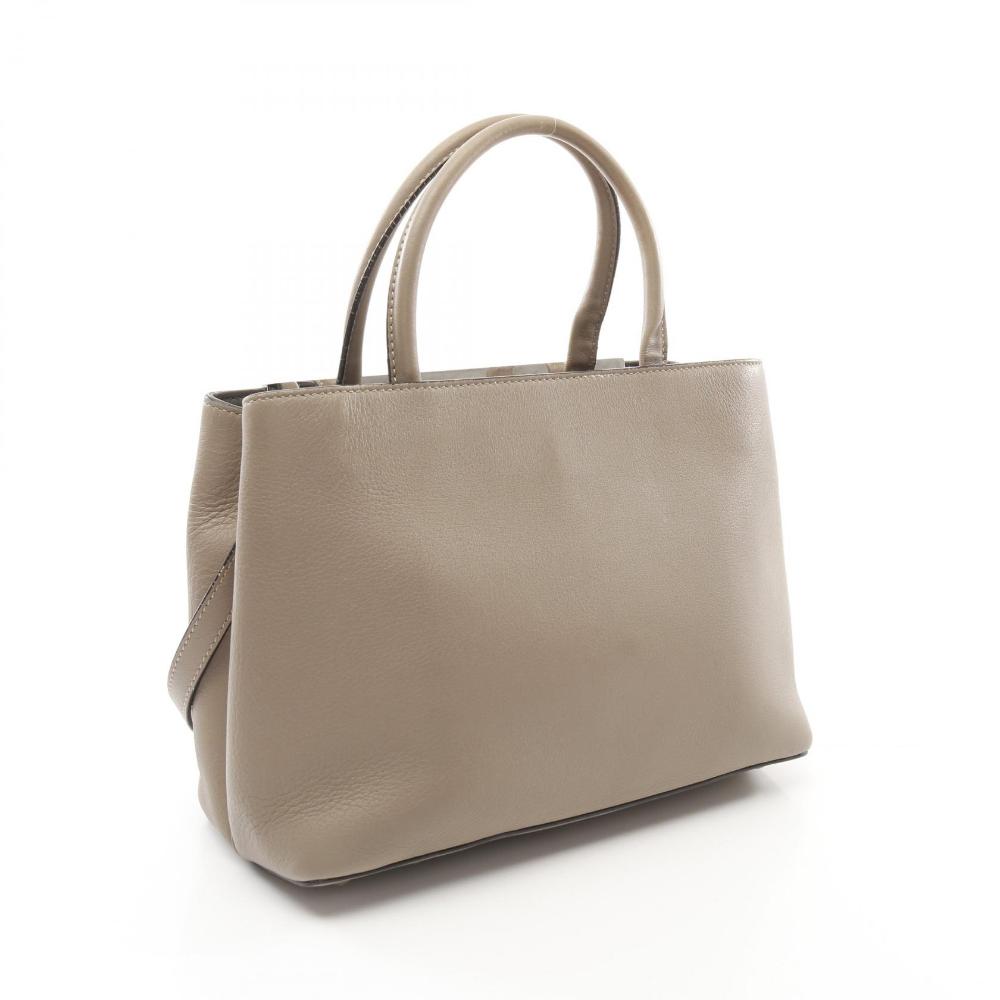 Beige Leather Fendi Handbag