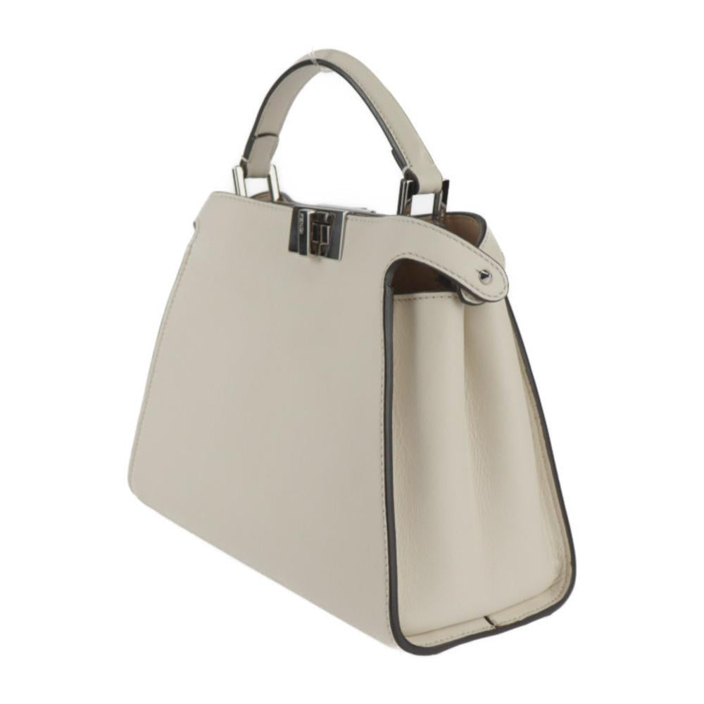 Beige Leather Fendi Peekaboo