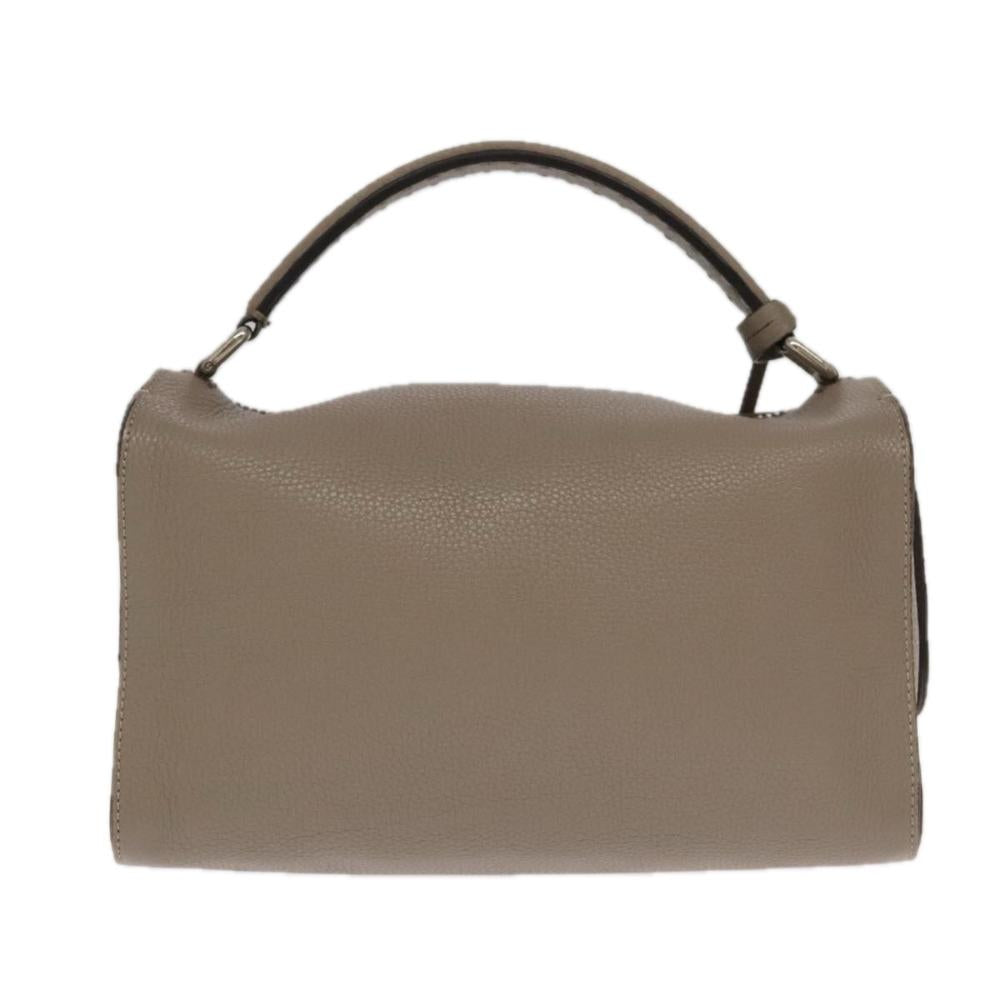 Beige Leather Fendi Handbag
