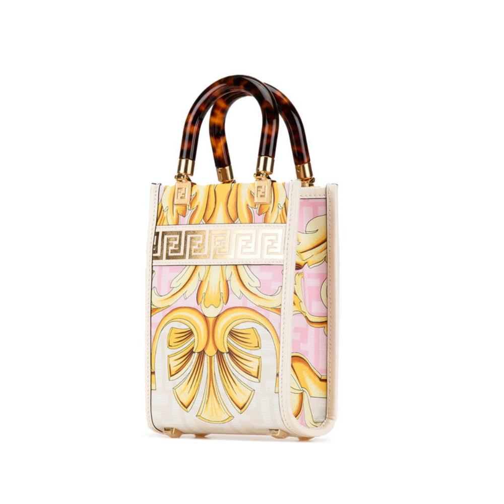 Beige Leather Fendi Handbag