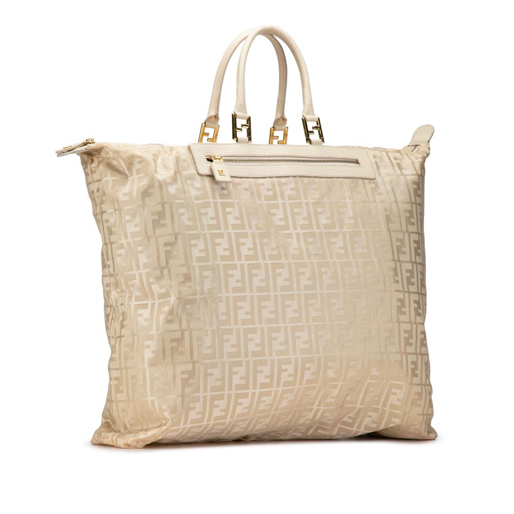 Beige Nylon Fendi Travel Bag