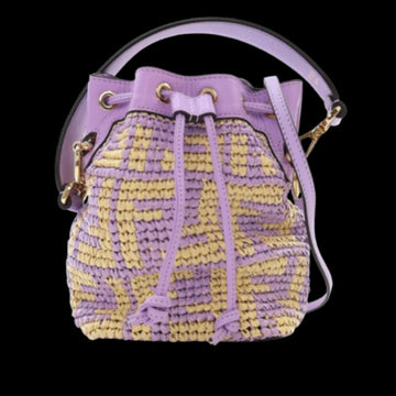 Beige Raffia Fendi Mon Tresor