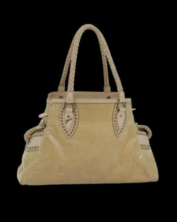 Beige Vinyl Fendi Tote