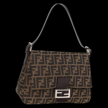 Black Canvas Fendi Baguette Mamma
