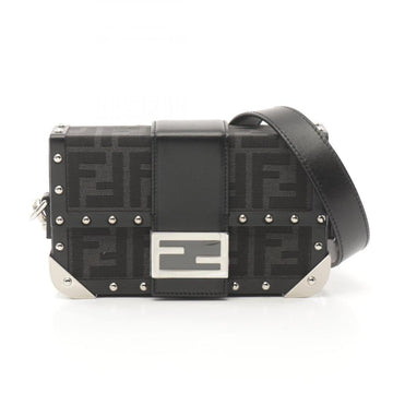 Black Canvas Fendi Crossbody Bag