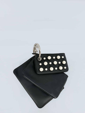 Black Canvas Fendi Clutch