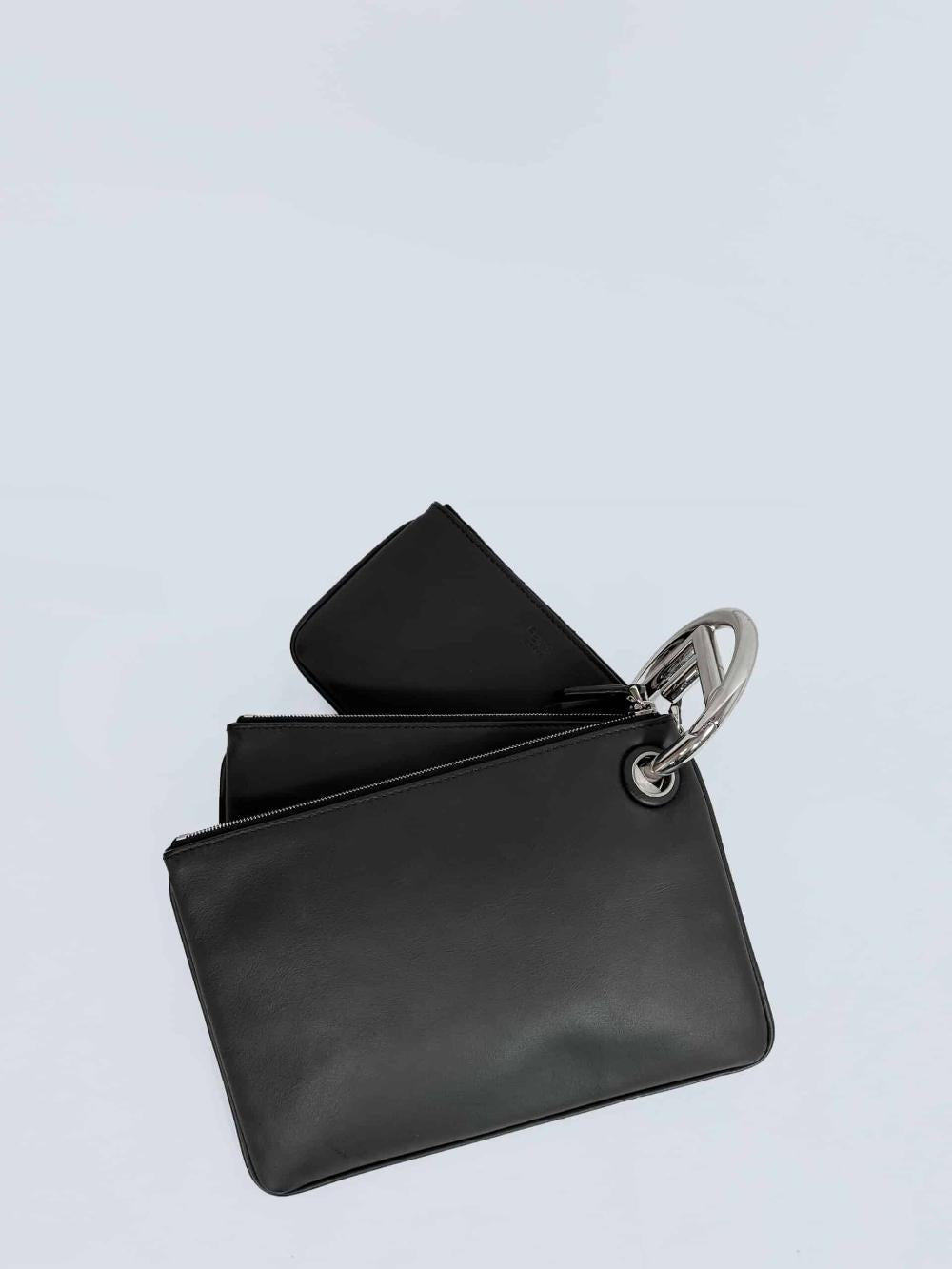 Black Canvas Fendi Clutch