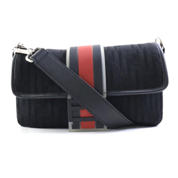 Black Canvas Fendi Shoulder Bag