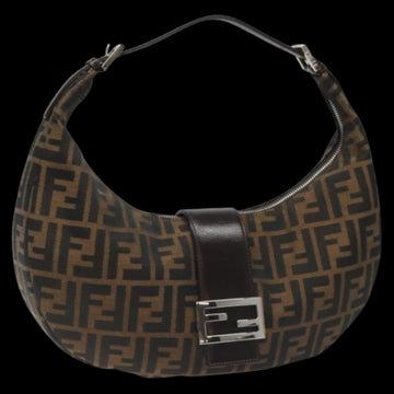 Black Canvas Fendi Shoulder Bag