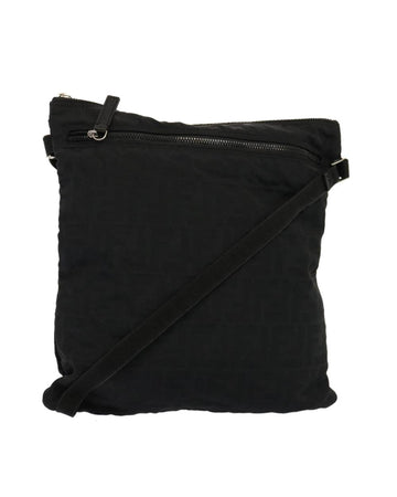 Black Canvas Fendi Shoulder Bag