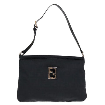 Black Canvas Fendi Shoulder Bag