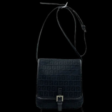 Black Canvas Fendi Shoulder Bag