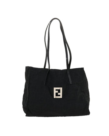 Black Canvas Fendi Shoulder Bag