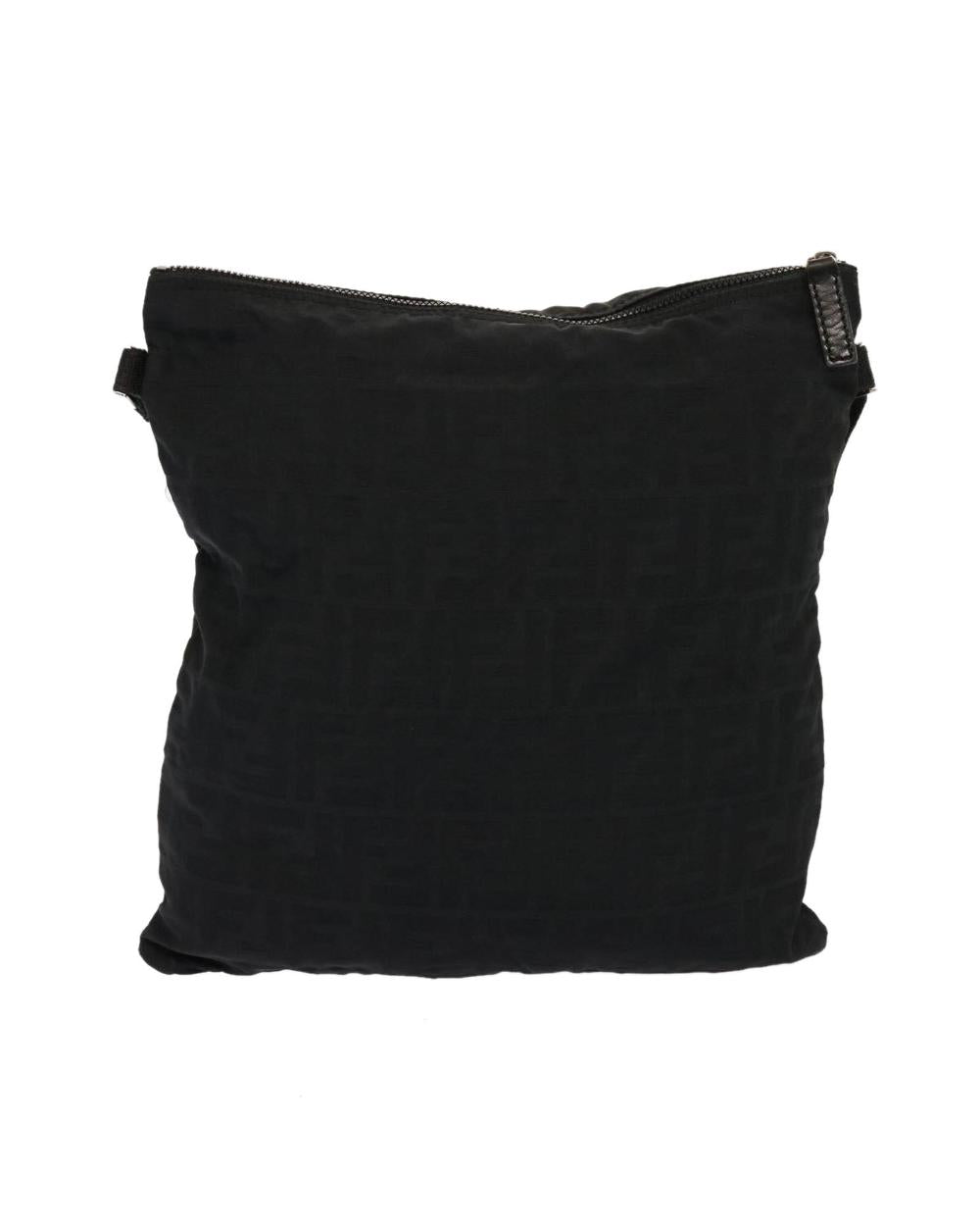 Black Canvas Fendi Shoulder Bag