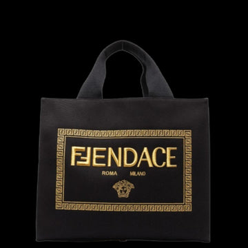 Black Canvas Fendi Tote