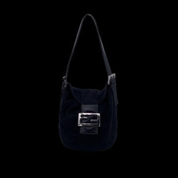 Black Cotton Fendi Baguette