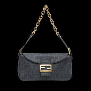 Black Fabric Fendi Shoulder Bag