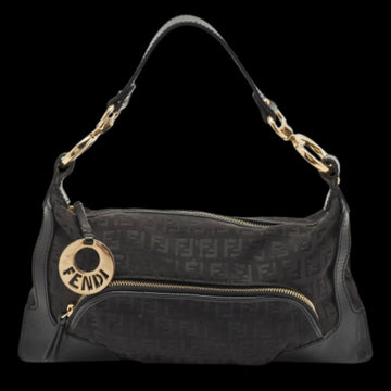 Black Fabric Fendi Shoulder Bag