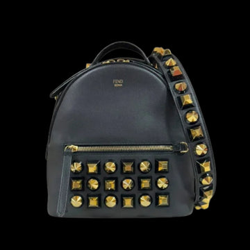 Black Leather Fendi Shoulder Bag