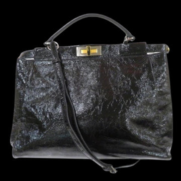 Black Leather Fendi Tote