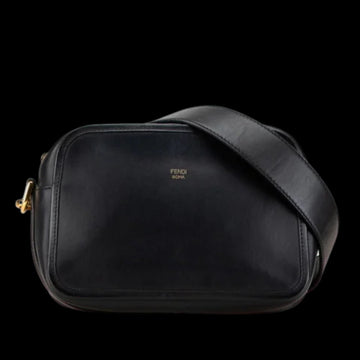 Black Leather Fendi Shoulder Bag