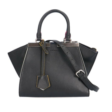 Black Leather Fendi Shoulder Bag