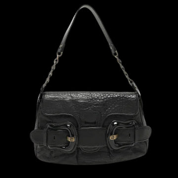 Black Leather Fendi Shoulder Bag