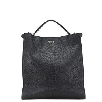 Black Leather Fendi Peekaboo