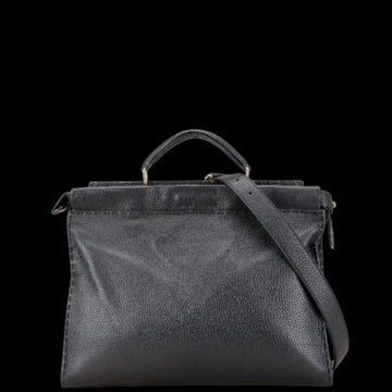 Black Leather Fendi Peekaboo
