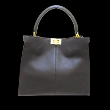 Black Leather Fendi Peekaboo