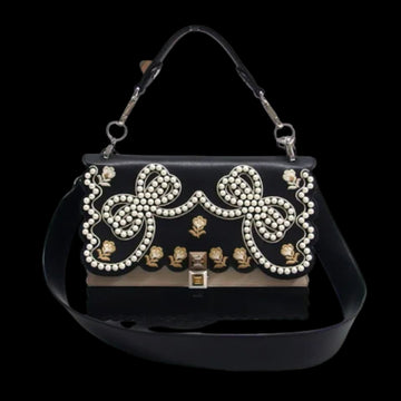 Black Leather Fendi Handbag