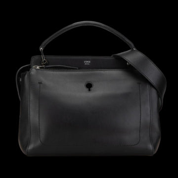 Black Leather Fendi Handbag