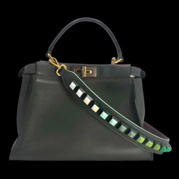 Black Leather Fendi Peekaboo